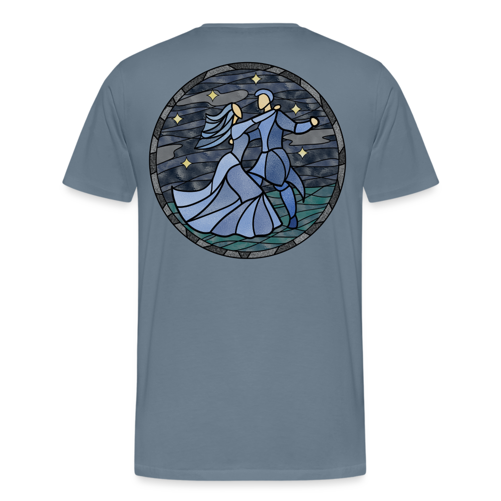 Herren Premium Bio T-Shirt Ein Sommernachtstanz - Blaugrau