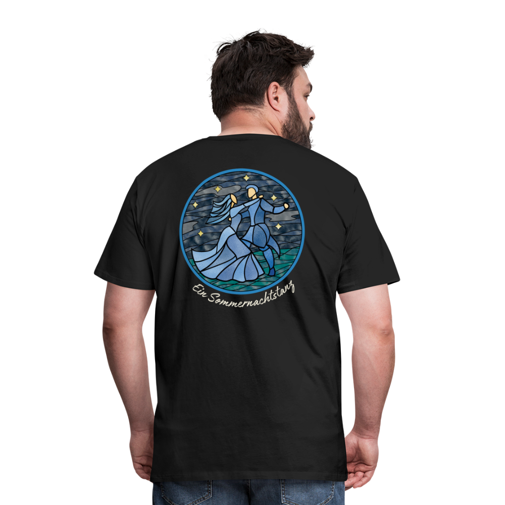 Herren Premium Bio T-Shirt Ein Sommernachtstanz - Schwarz