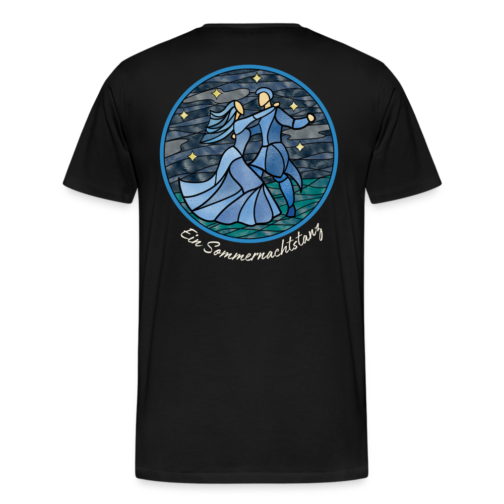 Herren Premium Bio T-Shirt Ein Sommernachtstanz - Schwarz