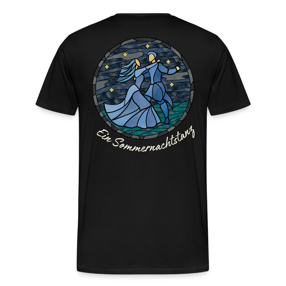 Herren Premium Bio T-Shirt Ein Sommernachtstanz - Schwarz