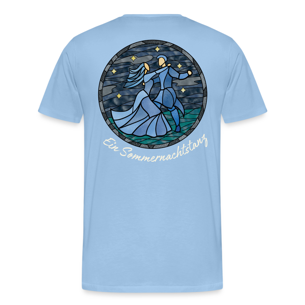 Herren Premium Bio T-Shirt Ein Sommernachtstanz - Sky