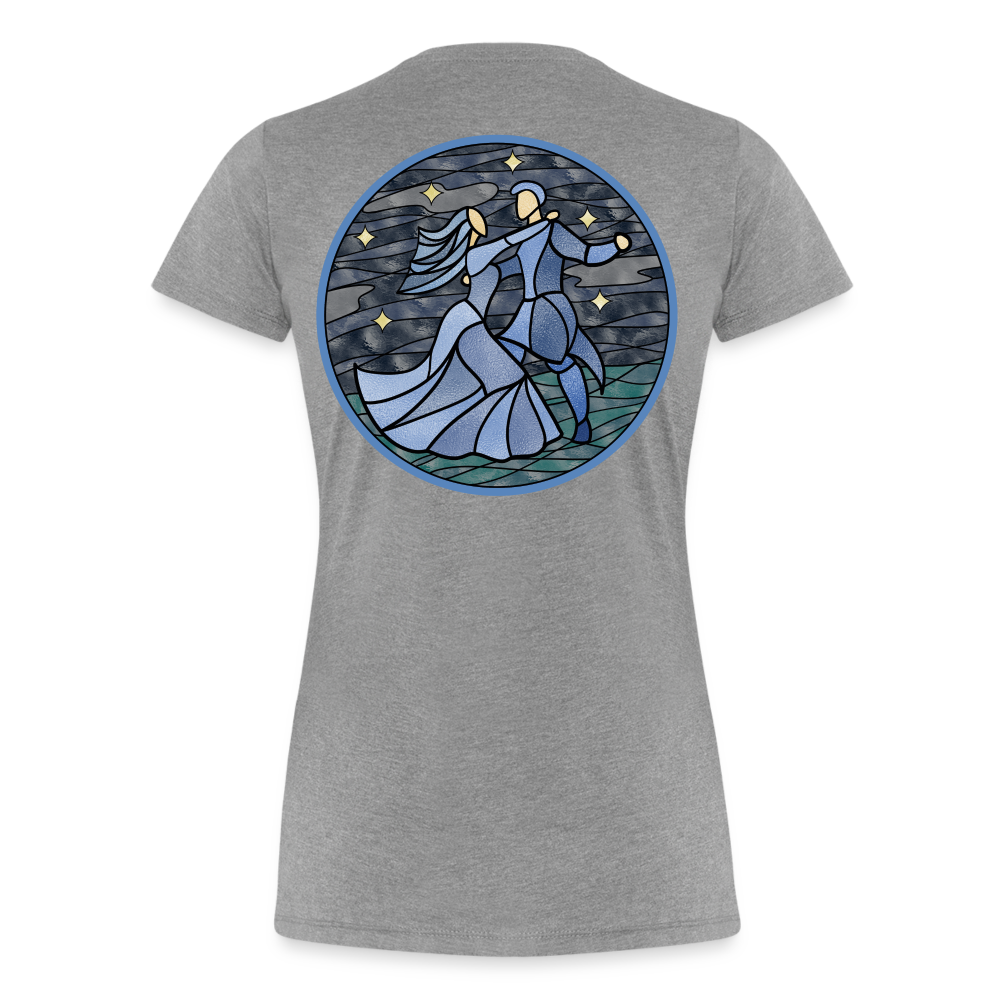 Frauen Premium Bio T-Shirt Ein Sommernachtstanz - Grau meliert