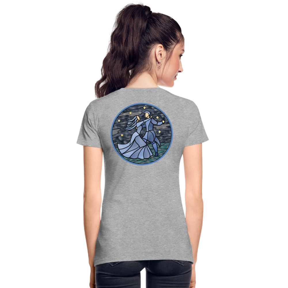 Frauen Premium Bio T-Shirt Ein Sommernachtstanz - Grau meliert