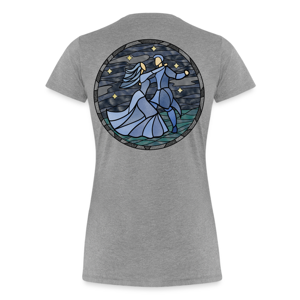 Frauen Premium Bio T-Shirt Ein Sommernachtstanz - Grau meliert