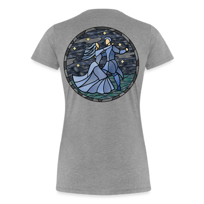 Frauen Premium Bio T-Shirt Ein Sommernachtstanz - Grau meliert