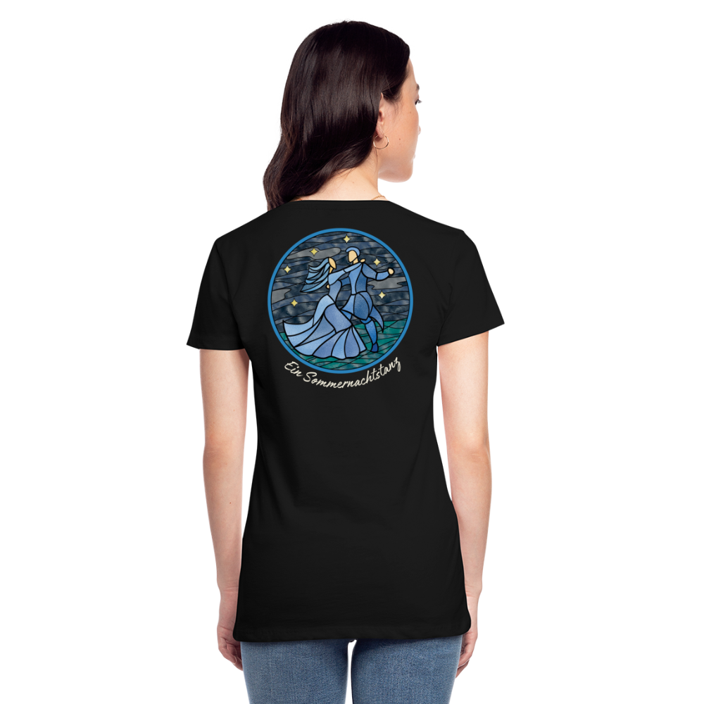 Frauen Premium Bio T-Shirt Ein Sommernachtstanz - Schwarz