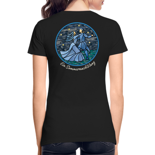 Frauen Premium Bio T-Shirt Ein Sommernachtstanz - Schwarz
