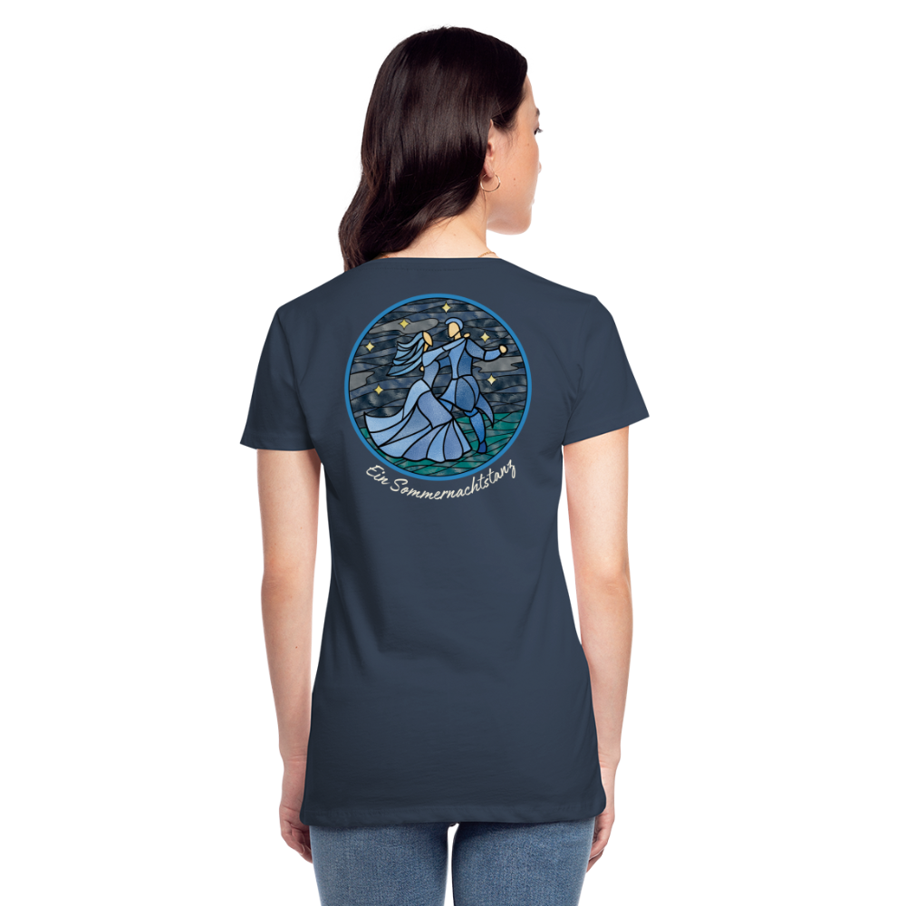 Frauen Premium Bio T-Shirt Ein Sommernachtstanz - Navy
