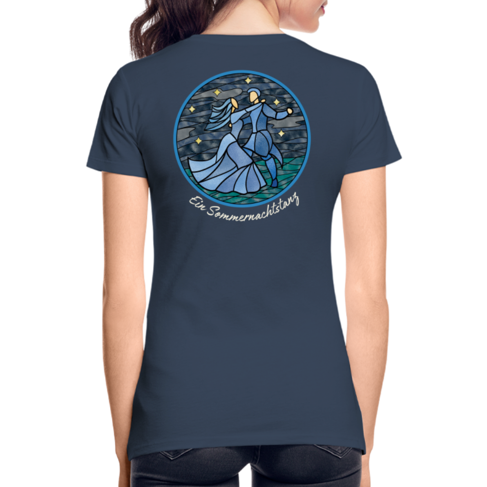 Frauen Premium Bio T-Shirt Ein Sommernachtstanz - Navy