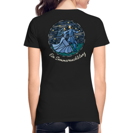 Frauen Premium Bio T-Shirt Ein Sommernachtstanz - Schwarz