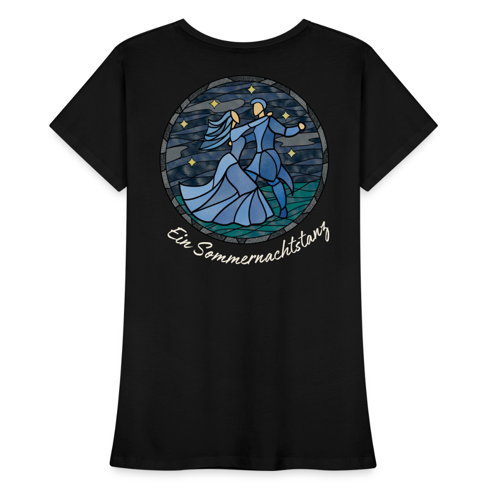 Frauen Premium Bio T-Shirt Ein Sommernachtstanz - Schwarz