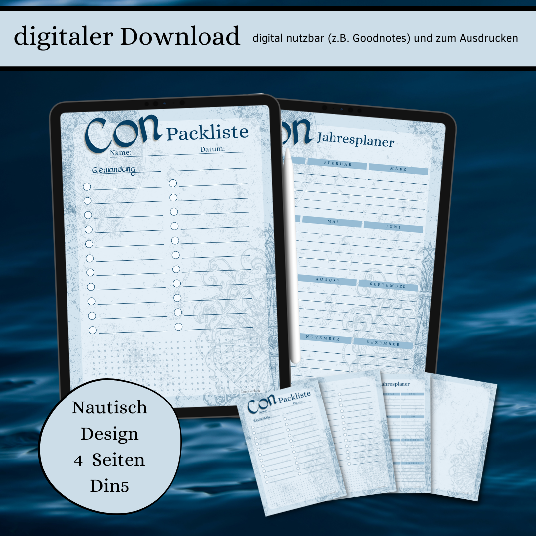 Digitaler Download Conplaner Design Nautisch Din5