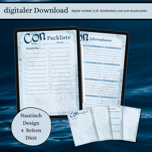 Digitaler Download Conplaner Design Nautisch Din5