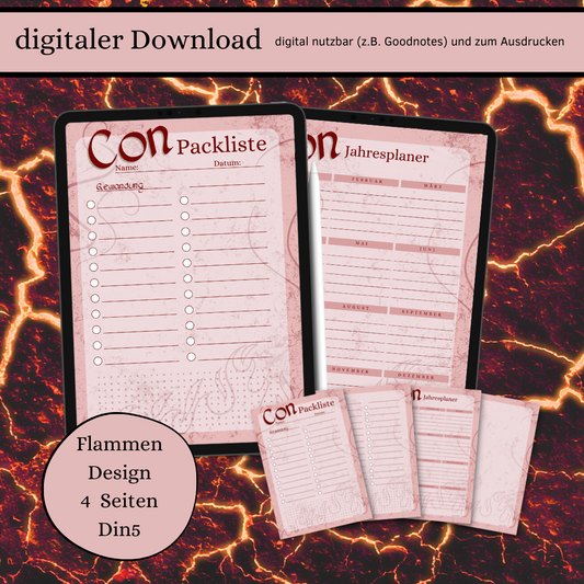 Digitaler Download Conplaner Design Flammen Din5