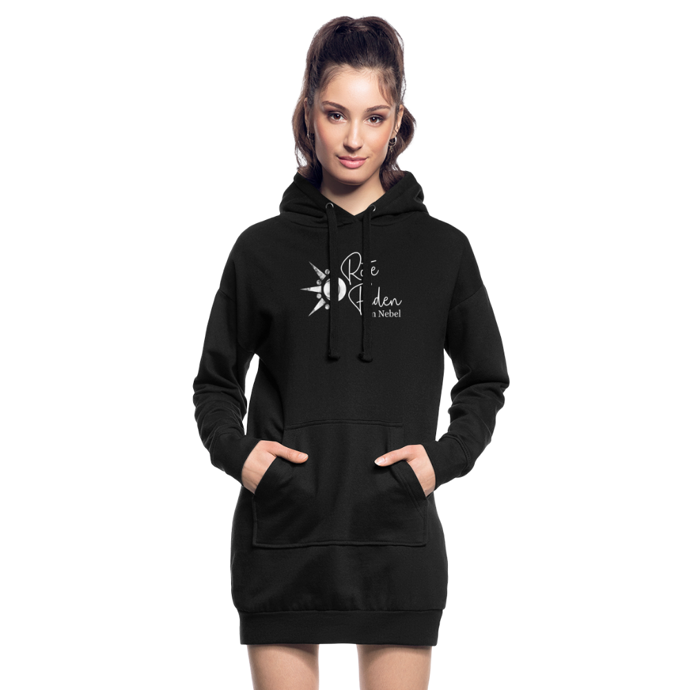 Hoodie-Kleid - Schwarz