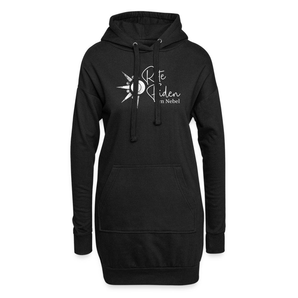 Hoodie-Kleid - Schwarz