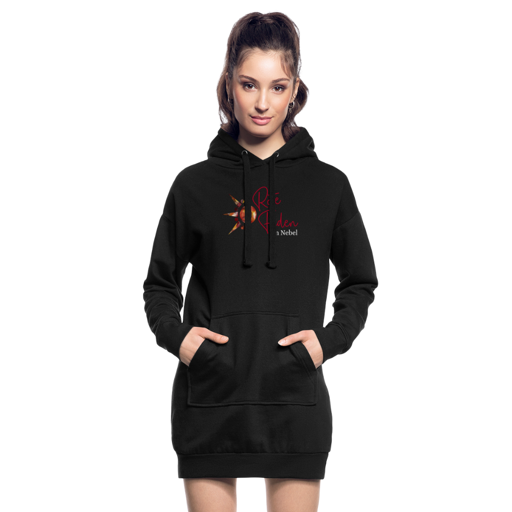 Hoodie-Kleid - Schwarz