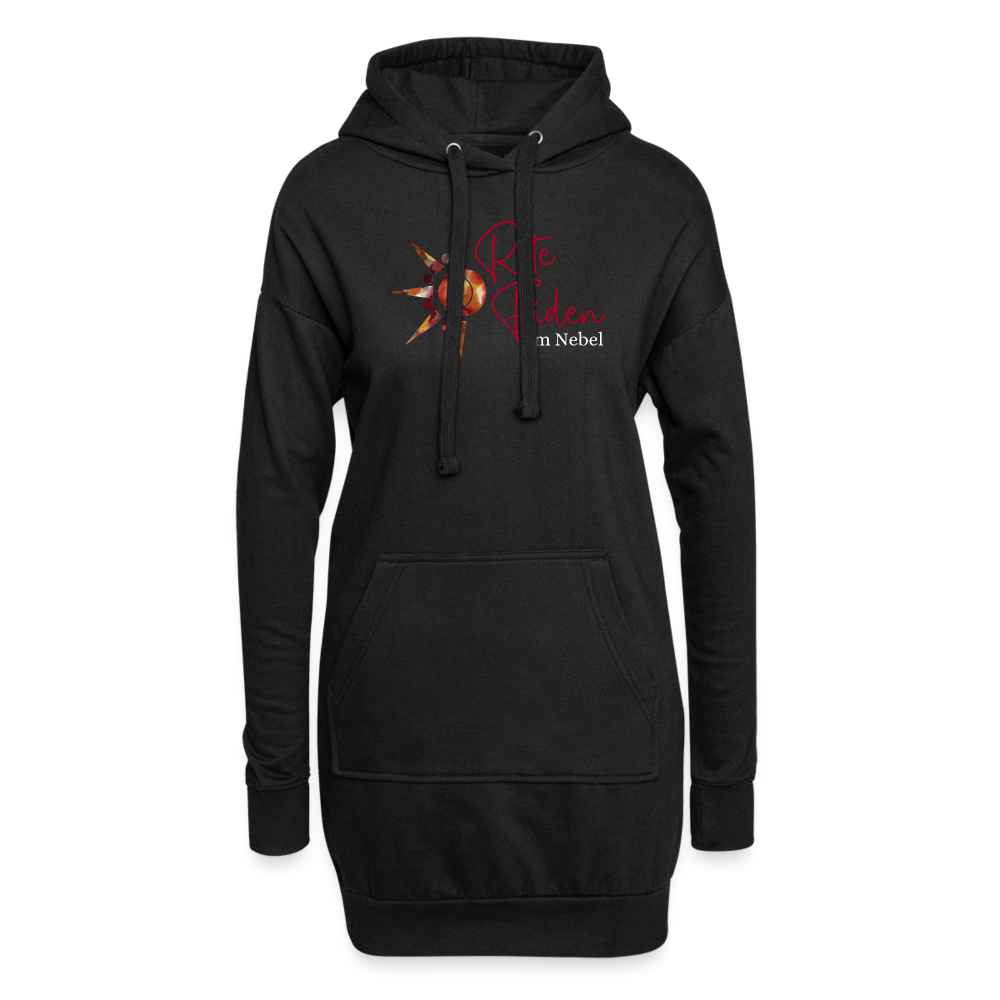 Hoodie-Kleid - Schwarz