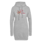 Hoodie-Kleid - Grau meliert