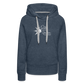 Frauen Premium Hoodie - Jeansblau