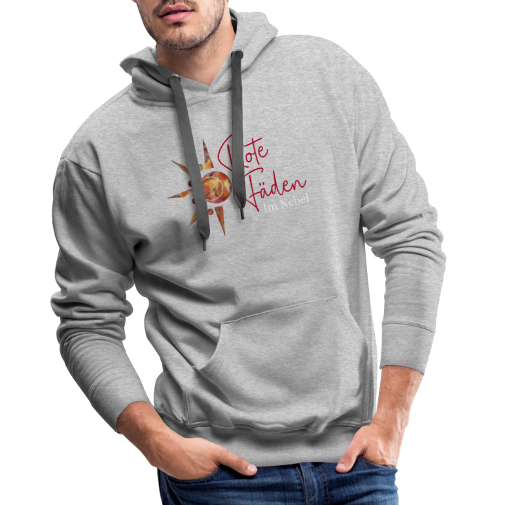Männer Premium Hoodie - Grau meliert