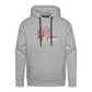 Männer Premium Hoodie - Grau meliert