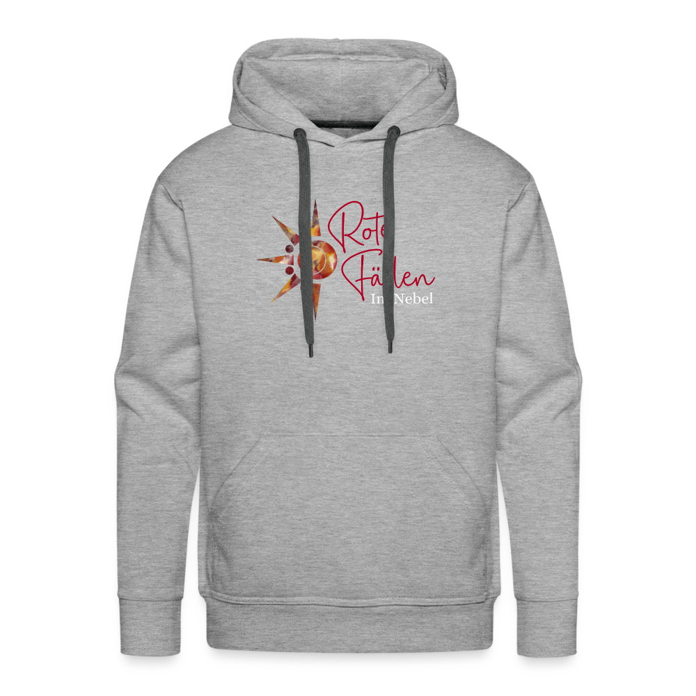 Männer Premium Hoodie - Grau meliert