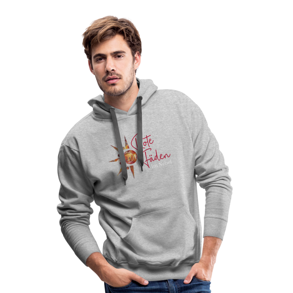 Männer Premium Hoodie - Grau meliert
