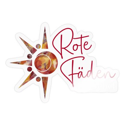 Rote Fäden Im Nebel Farbig - Transparent glänzend