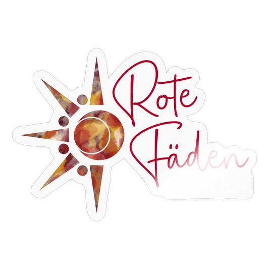 Rote Fäden Im Nebel Farbig - Transparent glänzend