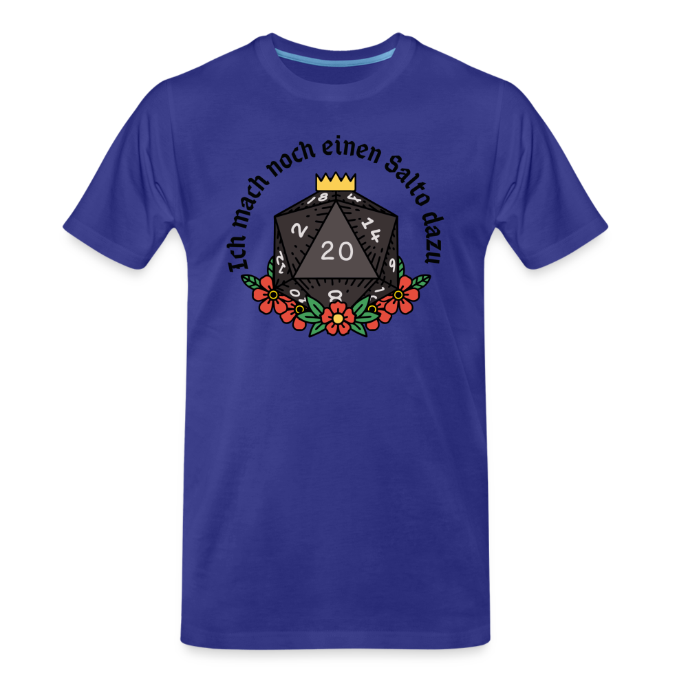 Männer Premium Bio T-Shirt "Ich mach noch einen Salto dazu 20" - Königsblau