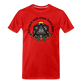 Männer Premium Bio T-Shirt "Ich mach noch einen Salto dazu 20" - Rot