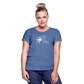 Frauen Oversize T-Shirt - Denim meliert