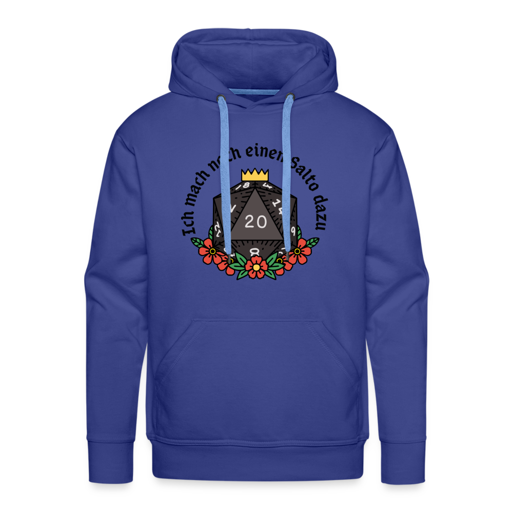 Männer Premium Hoodie "Ich mach noch einen Salto dazu 20" - Königsblau