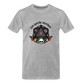 Männer Premium Bio T-Shirt "Ich werde sterben1" - Grau meliert