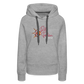 Frauen Premium Hoodie - Grau meliert