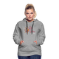 Frauen Premium Hoodie - Grau meliert
