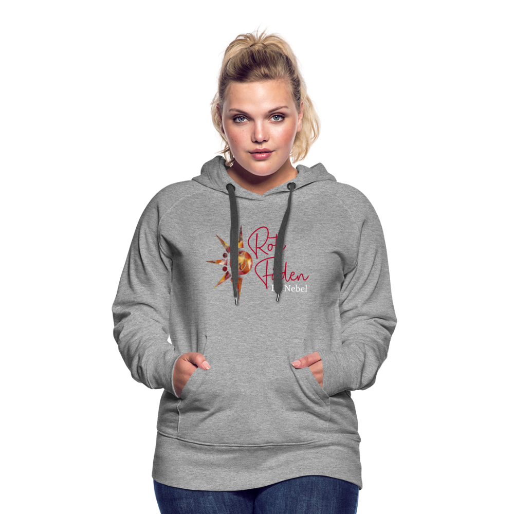 Frauen Premium Hoodie - Grau meliert