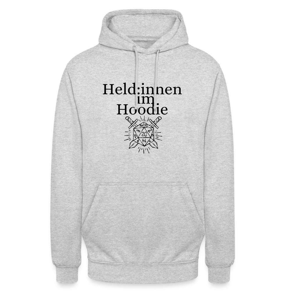 Unisex Hoodie - Hellgrau meliert