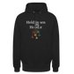 Unisex Hoodie Held:innen im Hoodie weiß - Schwarz