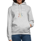 Unisex Hoodie Held:innen im Hoodie weiß - Hellgrau meliert