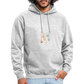 Unisex Hoodie Held:innen im Hoodie weiß - Hellgrau meliert