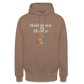 Unisex Hoodie Held:innen im Hoodie weiß - Mokka