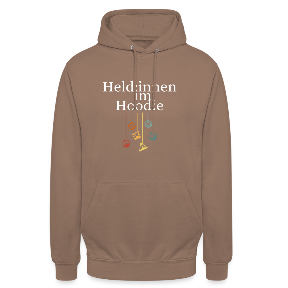 Unisex Hoodie Held:innen im Hoodie weiß - Mokka