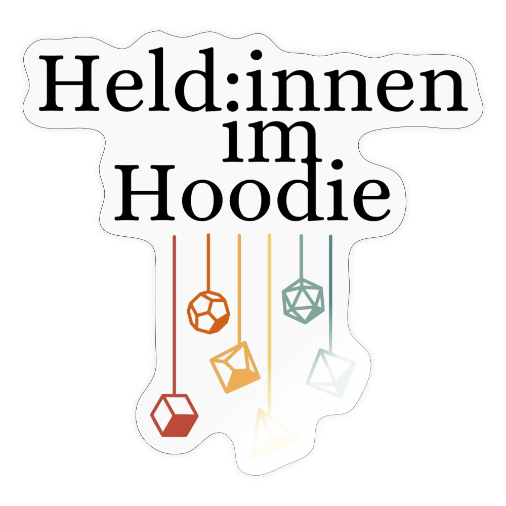 Held:innen im Hoodie - Transparent glänzend