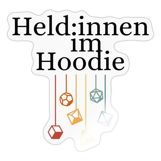 Held:innen im Hoodie - Transparent glänzend