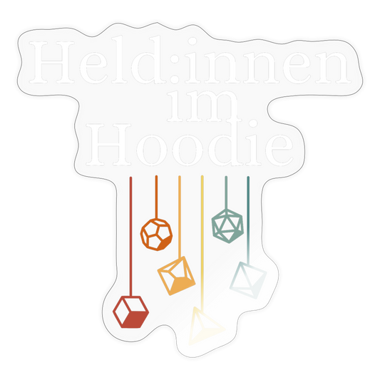 Held:innen im Hoodie - Transparent glänzend