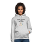 Unisex Hoodie Held:innen im Hoodie Würfel - Hellgrau meliert