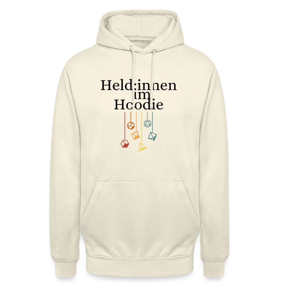 Unisex Hoodie Held:innen im Hoodie Würfel - Vanille-Milchshake
