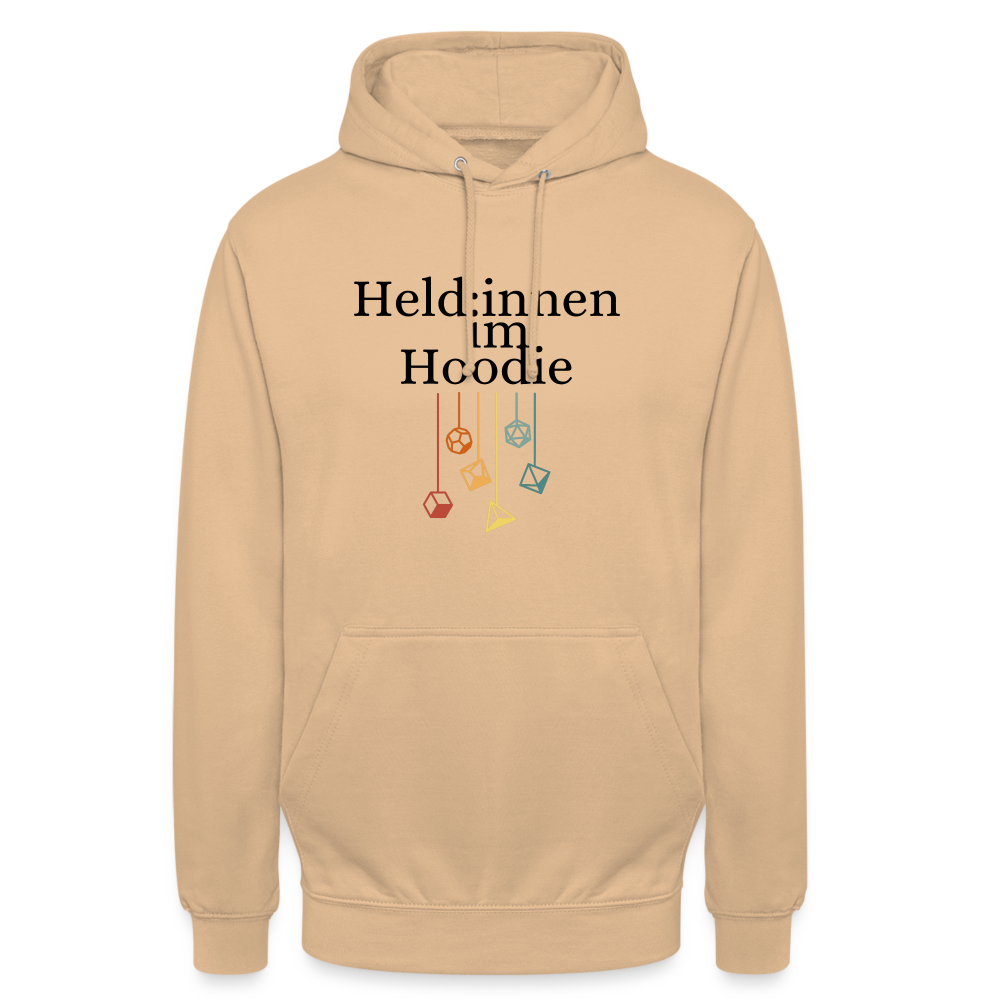 Unisex Hoodie Held:innen im Hoodie Würfel - Beige